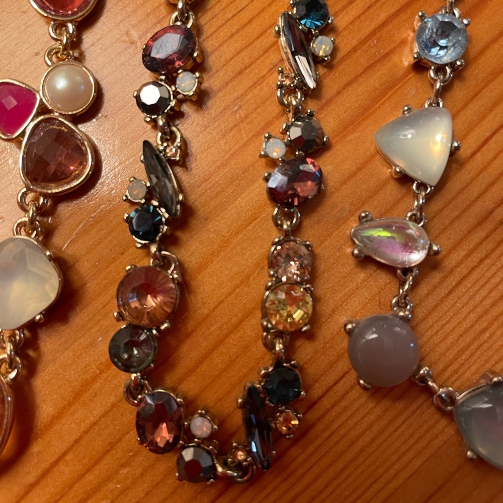 3 new, never worn multi colored LOFT necklaces. $15 each or all 3 for $40